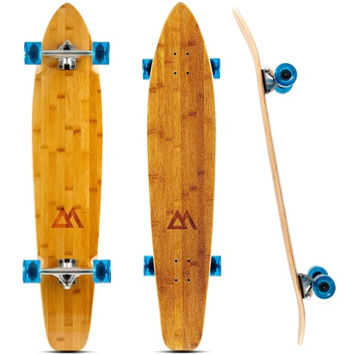 ロングスケートボード スケボー 海外モデル 直輸入 【送料無料】Magneto 44 inch Kicktail Cruiser Longboard Skateboard | Bamboo and Hard Maple Deck | Made for Adults, Teens, and Kids … (Blue)ロングスケートボード スケボー 海外モデル 直輸入