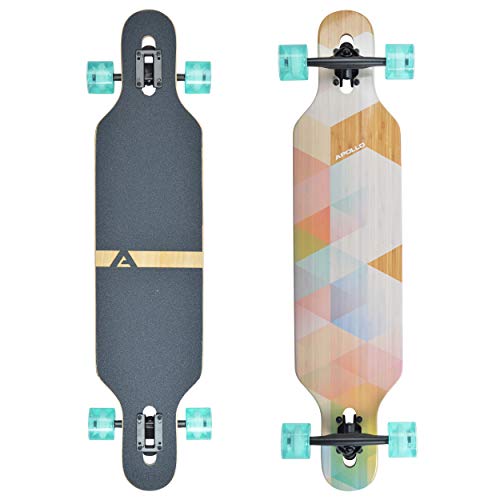 󥰥ȥܡ ܡ ǥ ľ͢ APOLLO Drop Deck Longboard Bamboo - Longboards Skateboard - Long Boards for Teenagers, Kids, Adults - Cruiser Longboards for Teens - Longboard Skateboard 󥰥ȥܡ ܡ ǥ ľ͢
