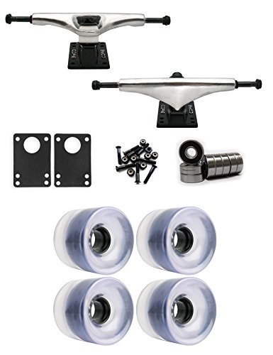 トラック スケボー スケートボード 海外モデル 直輸入 TGM Skateboards Core 6.0 Longboard Trucks Wheels Package 62mm x 51.5mm 83A Clearトラック スケボー スケートボード 海外モデル 直輸入 1