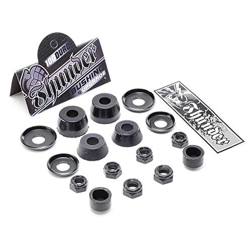 ֥å ܡ ȥܡ ǥ ľ͢ Thunder Trucks Black Rebuild 100Du Skateboard Kingpin Hardware Kit (Default, Black)֥å ܡ ȥܡ ǥ ľ͢