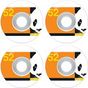 ウィール タイヤ スケボー スケートボード 海外モデル Enjoi Skateboards Box Panda White/Orange Skateboard ...