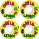 ウィール タイヤ スケボー スケートボード 海外モデル Satori Movement Delatorre Pro White Skateboard Wheel...