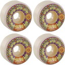 ウィール タイヤ スケボー スケートボード 海外モデル Satori Movement Mandala White/Burnt Orange Skateboar...