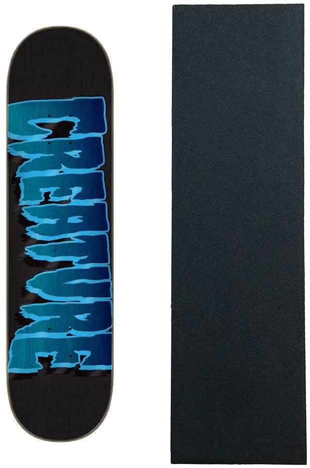 デッキ スケボー スケートボード 海外モデル 直輸入 Creature Skateboard Deck Logo Outline Stumps Black/Blue 8.0