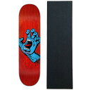 デッキ スケボー スケートボード 海外モデル 直輸入 Santa Cruz Skateboards Deck Screaming Hand Red 8.0