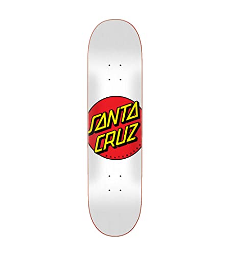 デッキ スケボー スケートボード 海外モデル 直輸入 SANTA CRUZ 8.0" x 31.62" Skateboard Deck - Classic Dot, Whiteデッキ スケボー スケートボード 海外モデル 直輸入