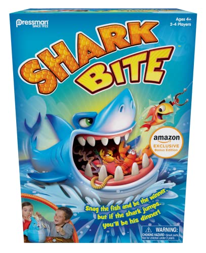 ボードゲーム 英語 アメリカ 海外ゲーム Pressman Shark Bite with Let's Go Fishin' Card Game (Amazon Exclusive)ボードゲーム 英語 アメリカ 海外ゲーム