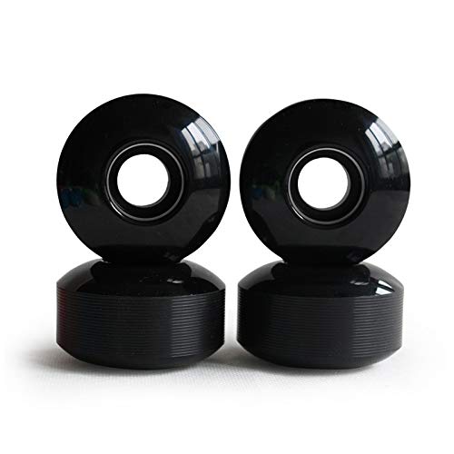 ウィール タイヤ スケボー スケートボード 海外モデル RaceBon 52mm Skateboard Wheels Hardness 95A Polyurethane Trick Skating Wheel Free 608 Bearings and Spacers Set of 4 (Black)ウィール タイヤ スケボー スケートボード 海外モデル