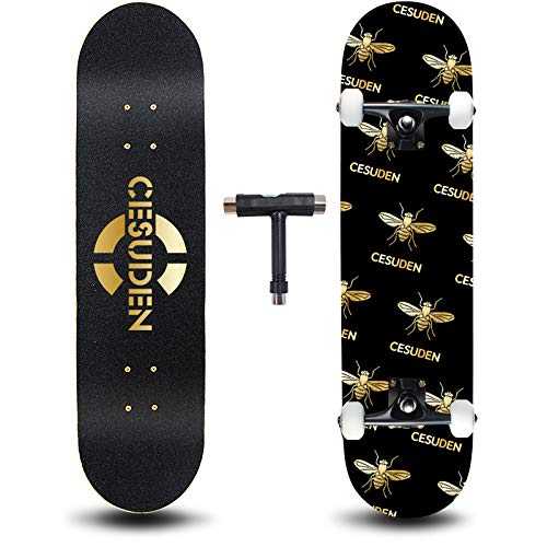 スタンダードスケートボード スケボー 海外モデル 直輸入 【送料無料】ANDRIMAX Skateboards-Complete Skateboards for Beginners Kids Boys Girls Adults Youth-Standard Skateboards 31rsquo;rsquo;x8rsquo;rsquo; wスタンダードスケートボード スケボー 海外モデル 直輸入
