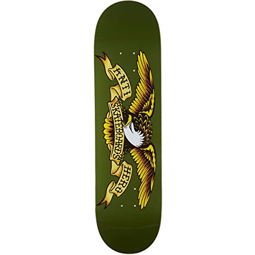 スタンダードスケートボード スケボー 海外モデル 直輸入 Anti-Hero Classic Eagle Skateboard Deck - Dark Green - 8.38" - With Blue Griptapeスタンダードスケートボード スケボー 海外モデル 直輸入