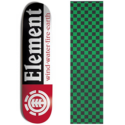 デッキ スケボー スケートボード 海外モデル 直輸入 【送料無料】Element Skateboards Section Deck Skateboard 7.75 Checker Grn Gripデッキ スケボー スケートボード 海外モデル 直輸入