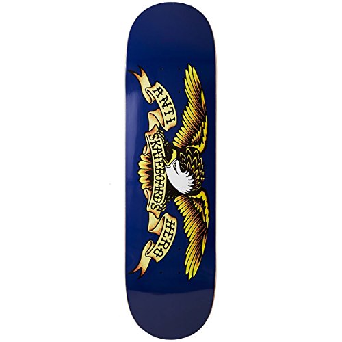 デッキ スケボー スケートボード 海外モデル 直輸入 Anti-Hero Classic Eagle Skateboard Deck - Navy - 8.50" - With Green Griptapeデッキ スケボー スケートボード 海外モデル 直輸入