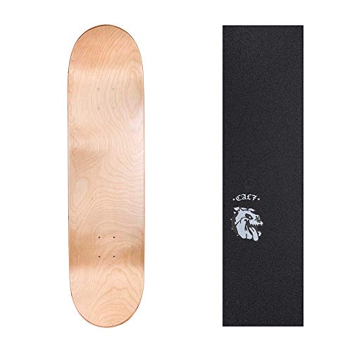 ǥå ܡ ȥܡ ǥ ľ͢ Cal 7 Natural Skateboard Deck with Graphic Grip Tape | 7.75, 8, 8.25, and 8.5 Inch | Maple Board for Skating (7.75 inch, Bulldog)ǥå ܡ ȥܡ ǥ ľ͢