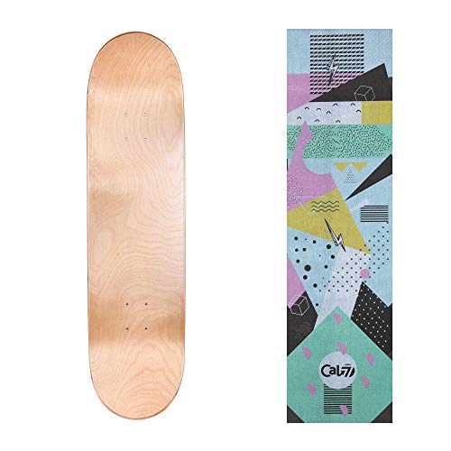 ǥå ܡ ȥܡ ǥ ľ͢ Cal 7 Natural Skateboard Deck with Graphic Grip Tape | 7.75, 8, 8.25, and 8.5 Inch | Maple Board for Skating (7.75 inch, Hella)ǥå ܡ ȥܡ ǥ ľ͢