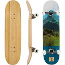 fbL XP{[ XP[g{[h COf A Bamboo Skateboards Complete Skateboard - More Pop, Lighter, Stronger & Lasts Longer Than Most Decks- Includes Deck, Trucks, Wheels, Hardware, ABEC 7 BeafbL XP{[ XP[g{[h COf A