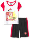 パウパトロール 子供服 半袖Tシャツとショートパンツ 4T 日本サイズ110相当 マーシャル レッド キッズ ファッション 男の子 女の子