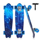 スタンダードスケートボード スケボー 海外モデル 直輸入 BELEEV Skateboards for Kids Teens Adults, 22 inch Cruiser Complete Skate..