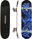 スタンダードスケートボード スケボー 海外モデル 直輸入 ChromeWheels 31 inch Skateboard Double Kick Skate B...