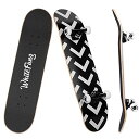 スタンダードスケートボード スケボー 海外モデル 直輸入 WhiteFang Skateboards for Beginners, Complete Skate...