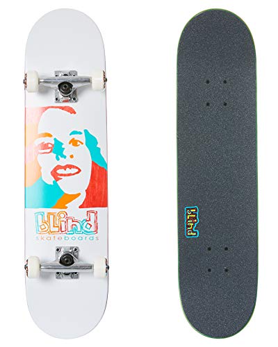 スタンダードスケートボード スケボー 海外モデル 直輸入 Blind Psychedelic Girl FP Premium Prebuilt Skateboard Complete - White - 7.75"スタンダードスケートボード スケボー 海外モデル 直輸入