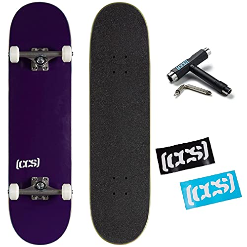 ɥȥܡ ܡ ǥ ľ͢ [CCS] Logo Skateboard Complete Purple 8.50