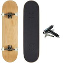 スタンダードスケートボード スケボー 海外モデル 直輸入 [CCS] Logo Skateboard Complete Natural Wood 7.00"スタンダードスケートボ..