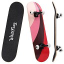 スタンダードスケートボード スケボー 海外モデル 直輸入 WhiteFang Skateboards for Beginners, Complete Skate...
