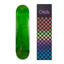 デッキ スケボー スケートボード 海外モデル 直輸入 Cal 7 Green Skateboard Deck with Graphic Grip Tape | ...