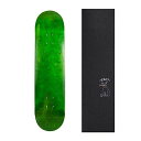 デッキ スケボー スケートボード 海外モデル 直輸入 Cal 7 Green Skateboard Deck with Graphic Grip Tape (C...