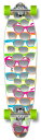 ロングスケートボード スケボー 海外モデル 直輸入 Yocaher Graphic Series Complete Kicktail Skateboards L...