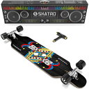 ロングスケートボード スケボー 海外モデル 直輸入 Skatro Drop Through Longboard Skateboard Freeride - In...