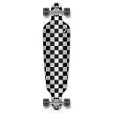 ロングスケートボード スケボー 海外モデル 直輸入 Yocaher Checker (Silver) Complete Drop Through Skatebo...