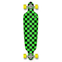 ロングスケートボード スケボー 海外モデル 直輸入 Yocaher Checker (Green) Complete Drop Through Skateboa...