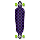 ロングスケートボード スケボー 海外モデル 直輸入 Yocaher Checker (Purple) Complete Drop Through Skatebo...