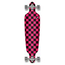 ロングスケートボード スケボー 海外モデル 直輸入 Yocaher Checker (Pink) Complete Drop Through Skateboar...