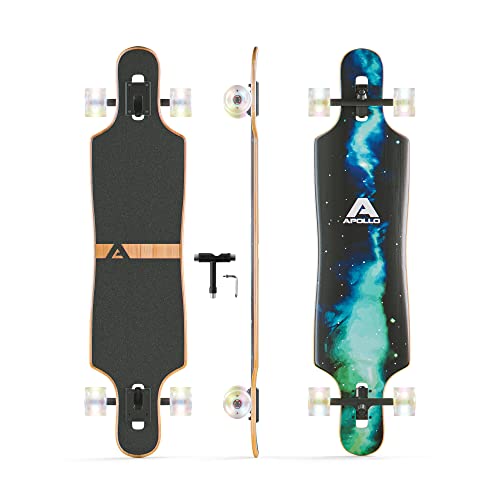 ロングスケートボード スケボー 海外モデル 直輸入 【送料無料】Apollo Drop Deck Longboard Light-Up Wheels - Longboards Skateboard - Long Boards for Teenagers, Kids, Adults - Cruiser Longboards for Teロングスケートボード スケボー 海外モデル 直輸入