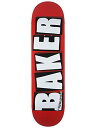 デッキ スケボー スケートボード 海外モデル 直輸入 Baker Brand Logo White Skateboard Deck 8.6