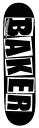デッキ スケボー スケートボード 海外モデル 直輸入 Baker Skateboard Deck(Black/White Logo,8.475
