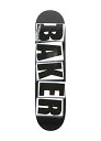 デッキ スケボー スケートボード 海外モデル 直輸入 Baker Skateboard Deck(Black/White Logo,8.25