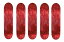 デッキ スケボー スケートボード 海外モデル 直輸入 Cal 7 Blank Maple Skateboard Decks (Bundle of 5) (8.25 Inch, Red)デッキ スケボー スケートボード 海外モデル 直輸入