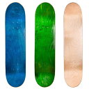 デッキ スケボー スケートボード 海外モデル 直輸入 Cal 7 Blank Maple Skateboard Decks (Blue, Green, Natu...