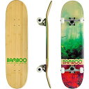 スタンダードスケートボード スケボー 海外モデル 直輸入 Bamboo Skateboards Complete Skateboard - More Pop, Lighter, Stronger & Lasts Longer Than Most Decks- Includes Deck, Trucks, Wheels, Hardware, スタンダードスケートボード スケボー 海外モデル 直輸入