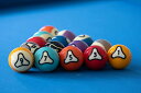 海外輸入品 ビリヤード Dynasphere Platinum 2-1/4 in. Belgian Billiards Pool Balls Set w/Rac...