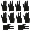 海外輸入品 ビリヤード lasenersm 10 Pieces Billiard Gloves 3 Finger Billiard Gloves Pool Cu...