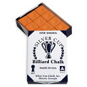 海外輸入品 ビリヤード Silver Cup Billiard Chalk - ONE Dozen (Orange)海外輸入品 ビリヤード