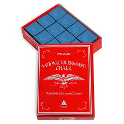 海外輸入品 ビリヤード Silver Cup National Tournament Pool cue Billiard Premium Chalk - ONE Dozen (Blue)海外輸入品 ビリヤード