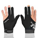 海外輸入品 ビリヤード Anser M050912 Man Woman Elastic 3 Fingers Show Gloves for Billiard S...