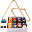 海外輸入品 ビリヤード Billiard Balls Set, Pool Table Triangle Ball Rack and 9-Ball Diamond...