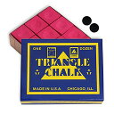 海外輸入品 ビリヤード Triangle chalk Billiard Pool Cue Chalk - 1 Dozen - Made in The USA +...