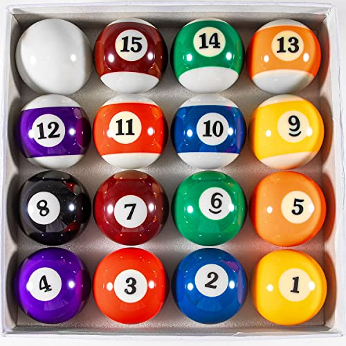 海外輸入品 ビリヤード YDDS Billiard Balls Set 2-1/4 Regulation Size Pool Table Balls for Replacement 16 Resin Balls 海外輸入品 ビリヤード